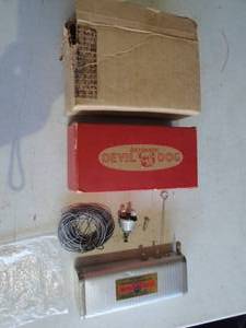 lot 208 image: VINTAGE- DEVIL DOG AUTO SECURITY SYSTEM, LOOKS COMPLETE AND NEVER INSTALLED, IN ORIGINAL BOX