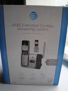 lot 235 image: Unused-AT&T 2-Handset Cordless Answering System With Caller I.D And Call Waiting
