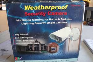 lot 242 image: Weather Proof Color Single Security Camera, In Box, Looks Unused.