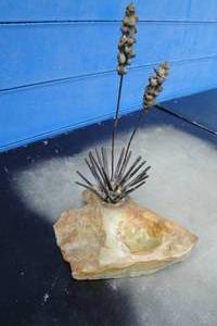 lot 271 image: Stone Ashtray  Sculpture, About 7-12 x 12