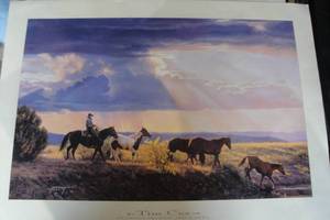 lot 278 image: 996 Print By Tim Cox, Between Heaven And Earth, About 34 x 24-Unframed