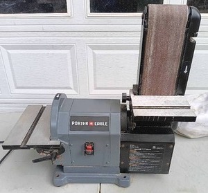 lot 3 image: Porter Cable PCB420SA BeltDisc Sander---Works