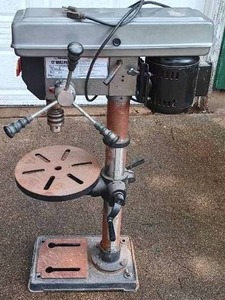 lot 2 image: Central Machinery 16 Speed 13 Floor Drill Press-Model #38142---Works