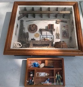 lot 29 image: Selection of 2 Fishing Shadowboxes
