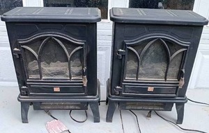 lot 52 image: Selection of 2 Red Stone Electric Fireplaces Model CFI-470-11