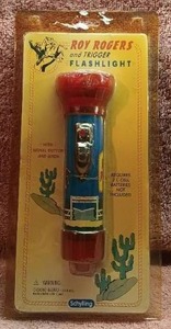 lot 93 image: Roy Rogers and Trigger Flashlight in Original Packaging