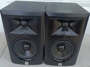 lot 110 image: 2 JBL Speakers Model LSR305---No cords just speakers