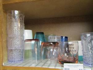 lot 62 image: large lot of drinking glasses cups