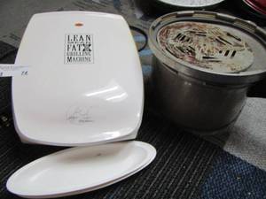 lot 74 image: Lean Mean grilling machine- Presto pressure cooker