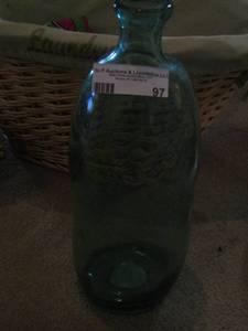 lot 97 image: 14 tall green vase