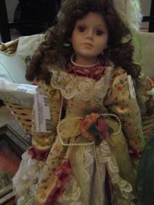 lot 105 image: Exquisite hand painted and crafted porcelain doll, by Crimson collection  80130