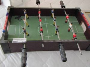 lot 119 image: mini foosball table with 2 play balls