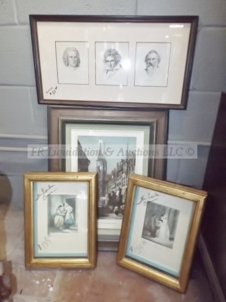 lot 13 image: Intaglio press printed art work