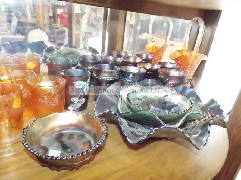 lot 51 image: Amethyst Carnival glass - includes Fenton