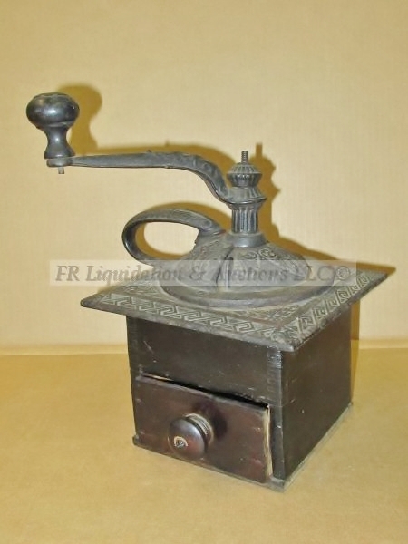 lot 150 image: Antique early century coffee grinder