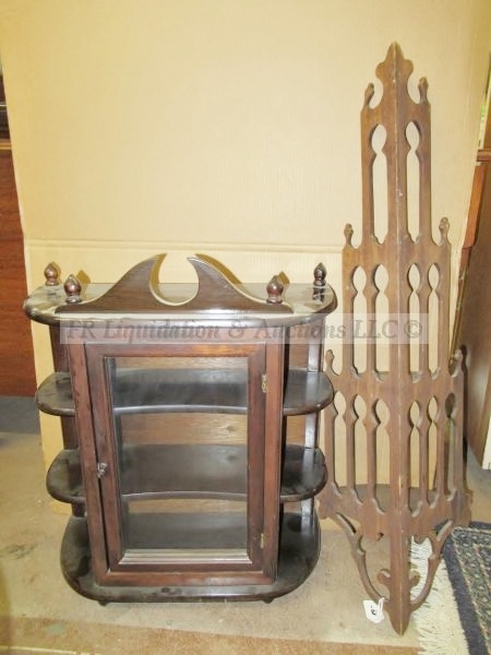 lot 161 image: Vintage counter top display shelf and Etagere