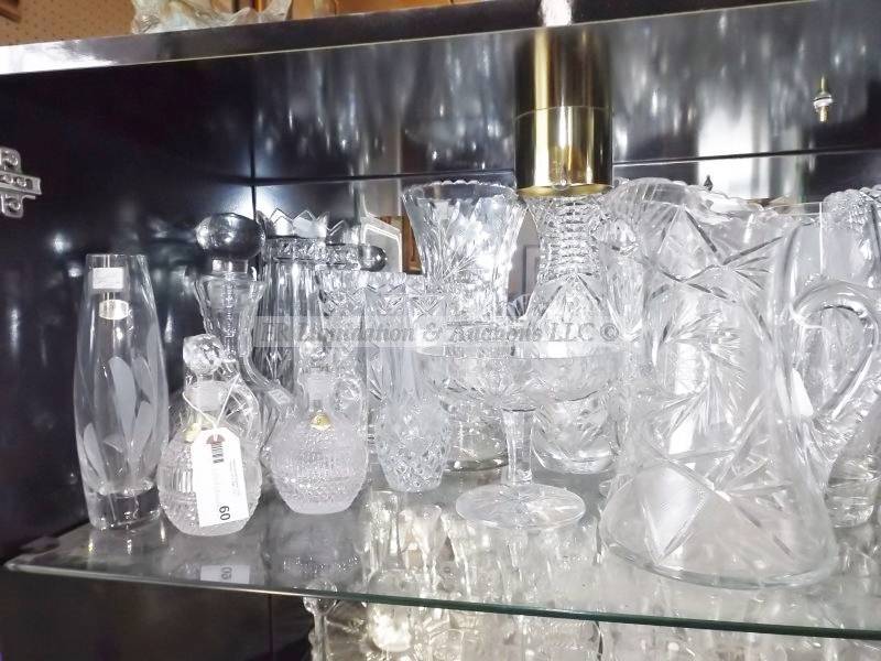 lot 60 image: Lead crystal ware