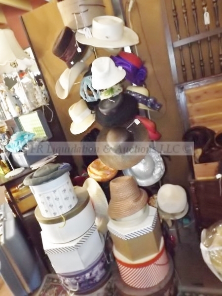 lot 75 image: Various vintage & modern hats and hat rack