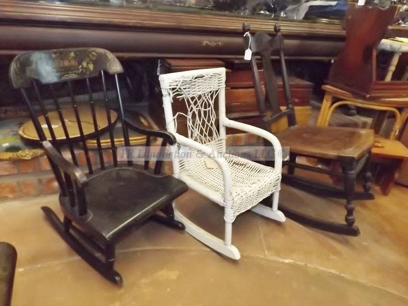 lot 109 image: Vintage childrens rocking chairs