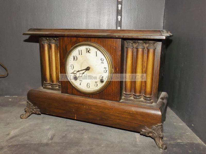 lot 119 image: Early century Sessions mantle clock
