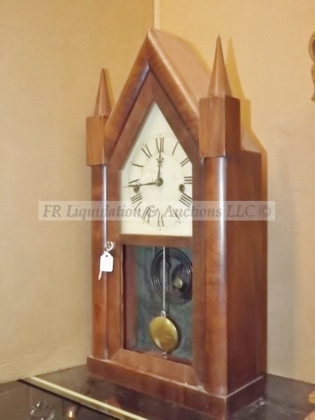 lot 126 image: Antique Terry & Andrews Steeple clock
