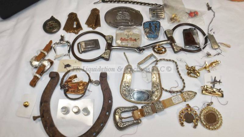 lot 811 image: Mens lot including Indian head coin jewelry