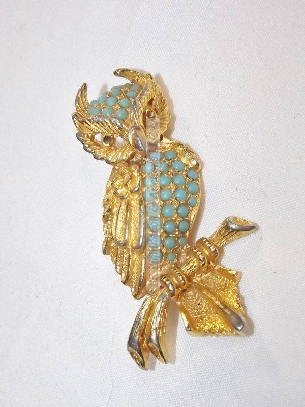 lot 498 image: Marcel Bouchet (Paris, 1898-1965) owl form brooch