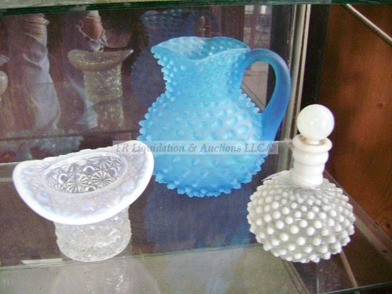 lot 258 image: Fenton hobnail glass