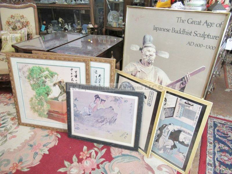 lot 192 image: Various framed Asian theme prints