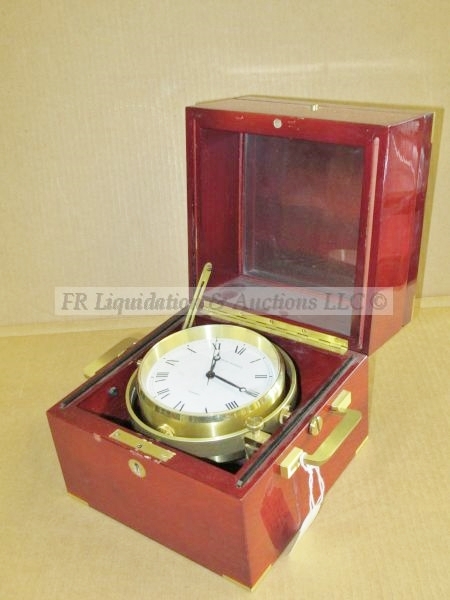 lot 218 image: Nautical style award clock