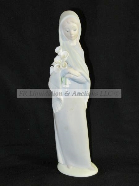 lot 219 image: Lladro girl with calla lilies