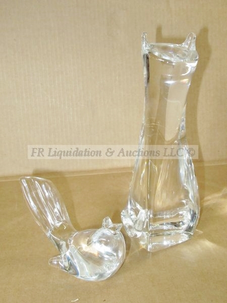 lot 234 image: Signed Steuben glass animals