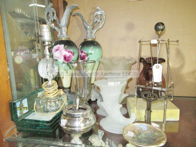 lot 235 image: Various vases, ewers and lamps