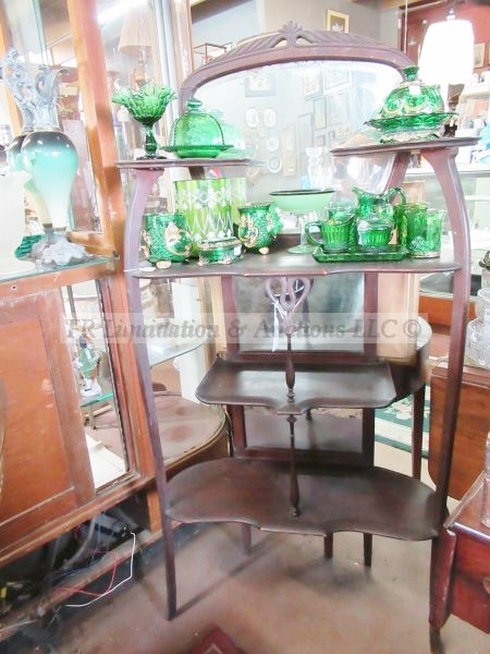 lot 240 image: Art nouveau display cabinet, c. 1900s