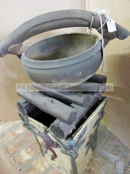 lot 294 image: Antique Kazan clay cook pot