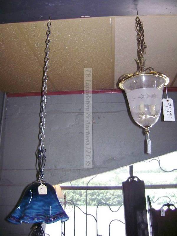 lot 344 image: Hanging lamps