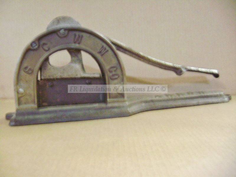 lot 307 image: Antique Cast Iron Triumph Tobacco Plug cutter