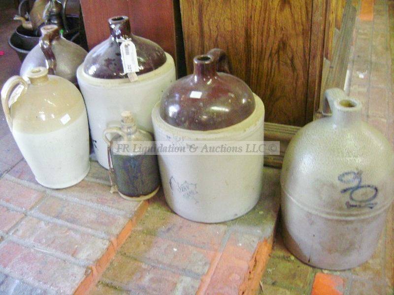 lot 327 image: Vintage whiskey jugs