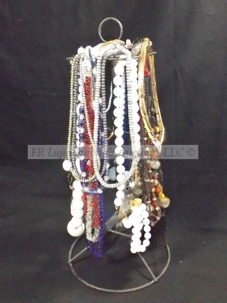 lot 494 image: Necklace stand with fashion necklace selection