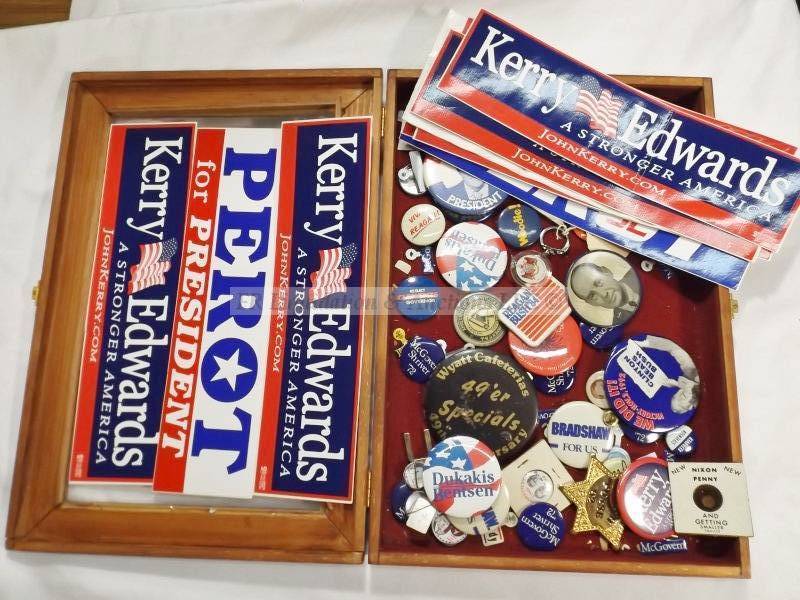lot 527 image: Presidential Campaign box