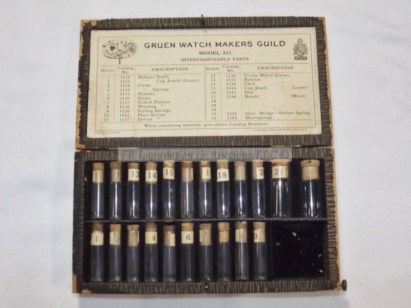 lot 529 image: Gruen Watch Makers Guild vintage interchangeable parts case