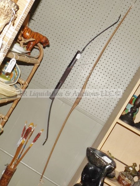 lot 768 image: Classic native American Indian Bows & arrows