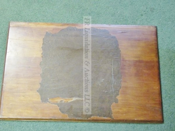 lot 750 image: Antique Declaration of Independence