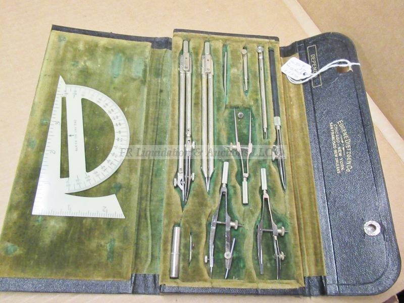 lot 731 image: Antique 1910 drafting tool set