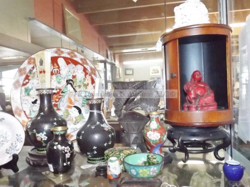 lot 739 image: Asian collectibles including cloisonne plus