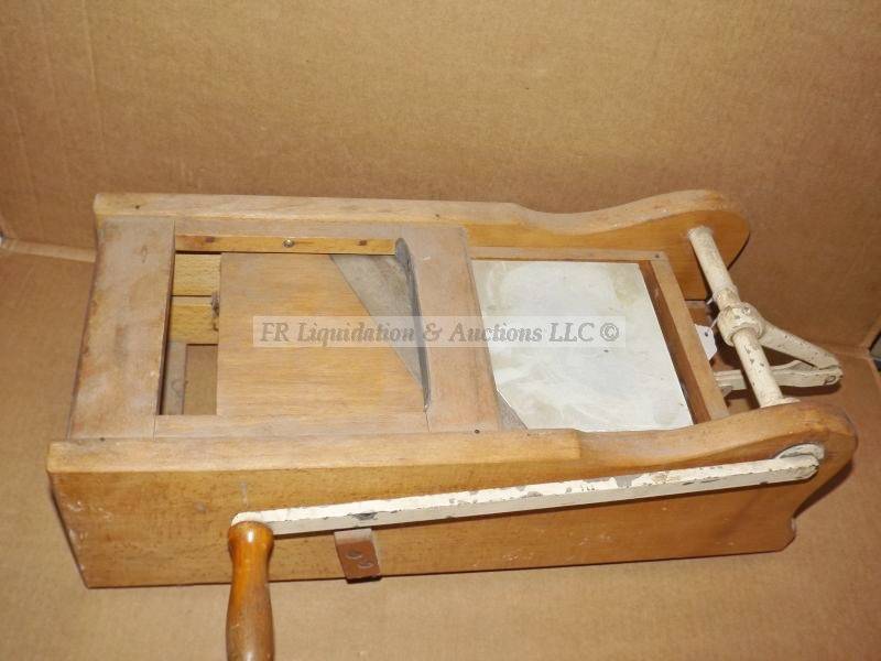 lot 707 image: Early century bread slicer