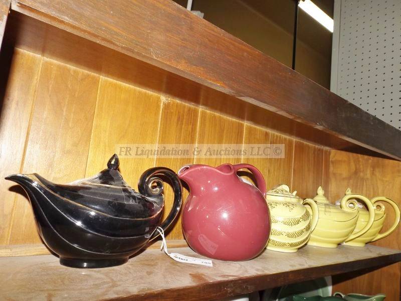 lot 705 image: Vintage Hall ceramic tea pots