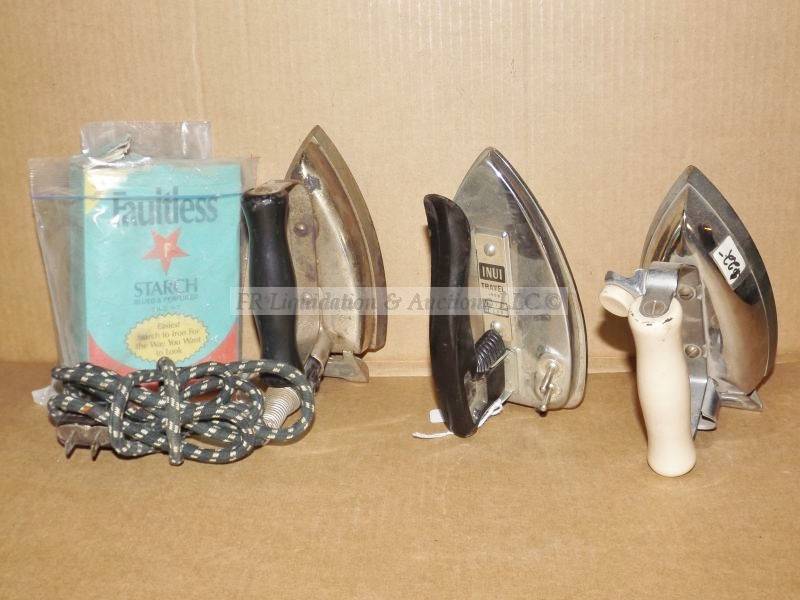 lot 667 image: Vintage electric irons