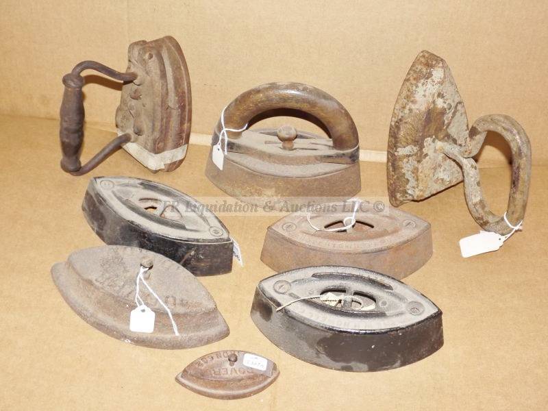lot 666 image: Antique sad irons