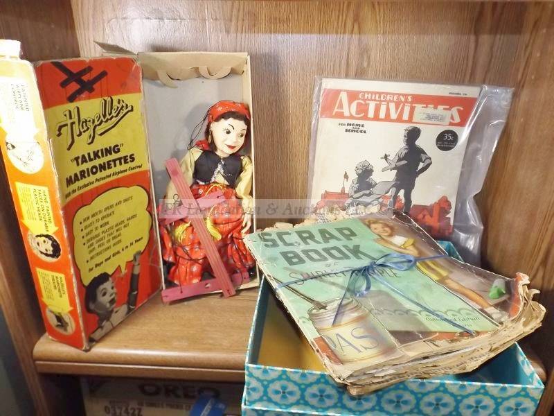 lot 610 image: Vintage Hazelles talking marionette and more